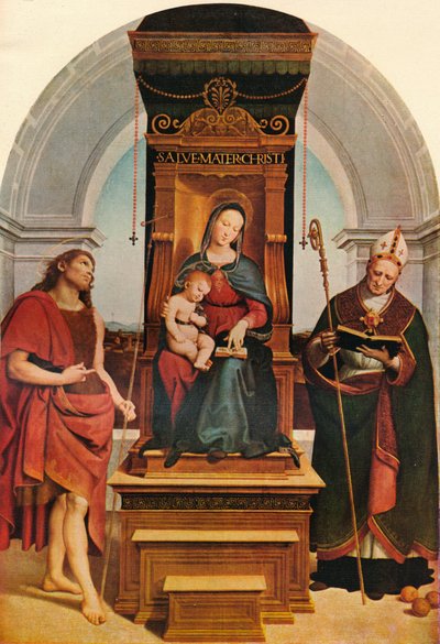 Az Ansidei Madonna, 1505, 1911 alkotó: Raffaello Sanzio Raphael