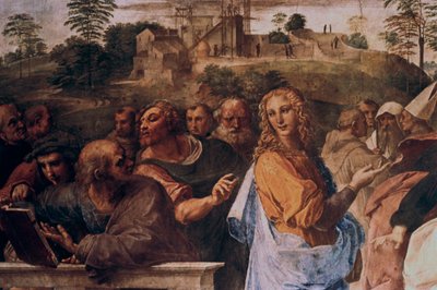 Disputation on the Holy Sacrament, részlet, 1508-1509 alkotó: Raffaello Sanzio Raphael