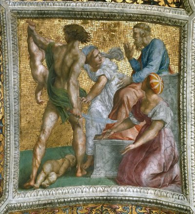 Salamon mennyezetfreskó ítélete a Stanza della Segnaturában, kb. 1510-1511. alkotó: Raphael