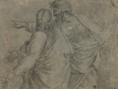 Két férfi beszélget és intett alkotó: Raphael