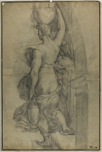 Nő hordozó Víz Jar alkotó: Raphael