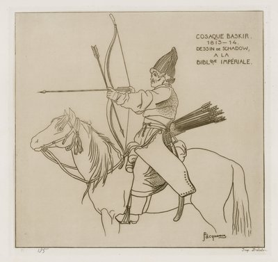 Baskír kozák, 1813-1814 alkotó: Raphael Jacquemin