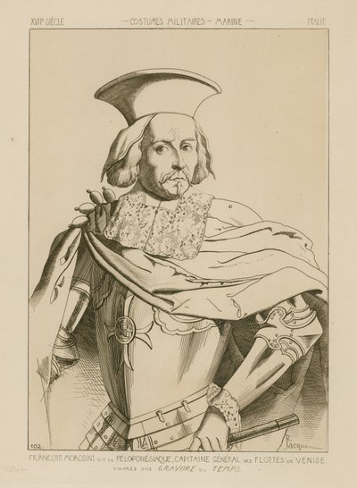 Francesco Morosini, Peloponnesiaco, a velencei flotta főkapitánya alkotó: Raphael Jacquemin