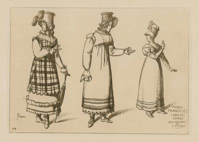 Francia divat (1814-15) alkotó: Raphael Jacquemin