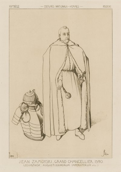 Jan Zamoyski, nagykancellár, 1590 alkotó: Raphael Jacquemin