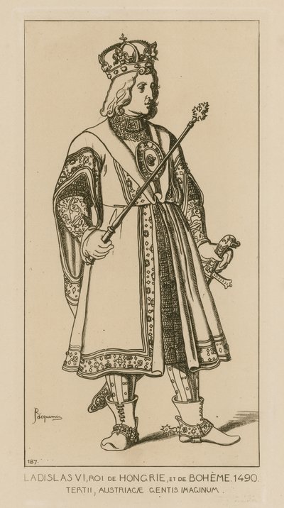 VI. László magyar és cseh király, 1490 alkotó: Raphael Jacquemin