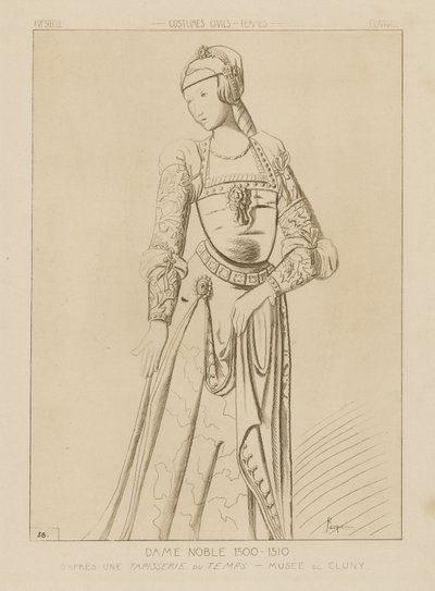 Nemes asszony, 1500-1510 alkotó: Raphael Jacquemin