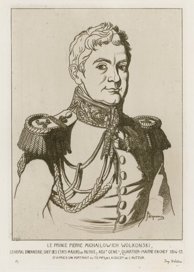 Pierre Michailowich Wolkonski herceg alkotó: Raphael Jacquemin