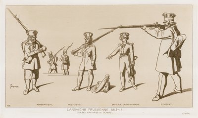 Porosz Landwehr, 1813-15. alkotó: Raphael Jacquemin