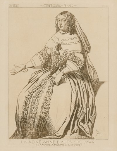 Anna osztrák királynő, 1644 alkotó: Raphael Jacquemin