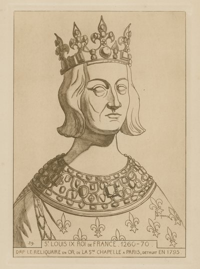 IX. Szent Lajos francia király, 1260-1270 alkotó: Raphael Jacquemin