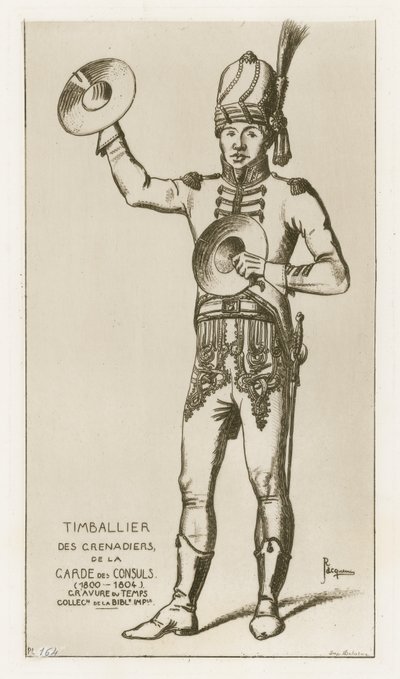 A konzulok gárdájának gránátosainak Timbalierje (1800-1804) alkotó: Raphael Jacquemin