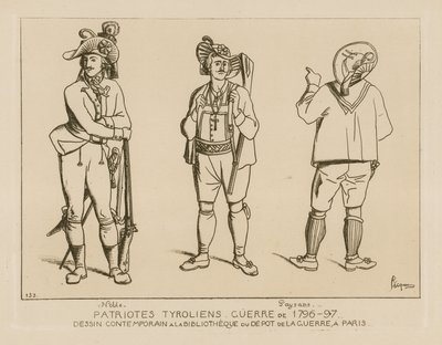 Tiroli hazafiak, 1796-1797 háború alkotó: Raphael Jacquemin