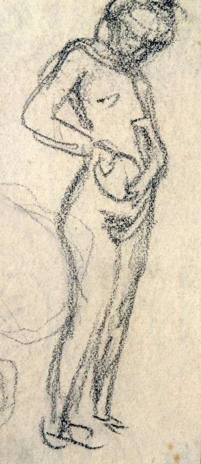 Akt tanulmány, c. 1905 (rajz) alkotó: Raphael Kirchner