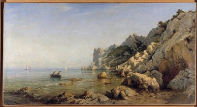 Sormiou Calanques partja Marseille közelében (olaj, vászon). alkotó: Raphael Luc Ponson