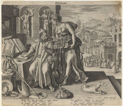 Becsület, 1591 alkotó: Raphael Sadeler the Elder