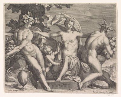 Vénusz, Bacchus és Ceres alkotó: Raphaël Sadeler (I)