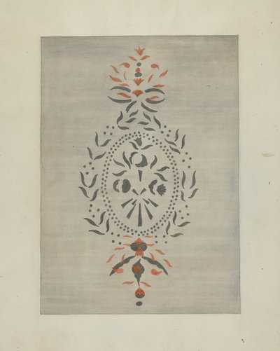 Részlet a sablonos falról, c. 1937. alkotó: Ray Holden