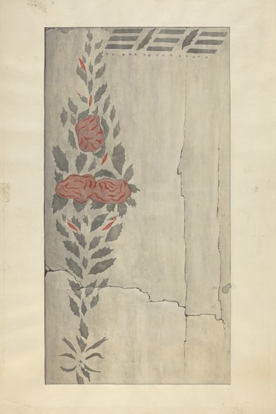 Fali stencil szakasz, c. 1937. alkotó: Ray Holden