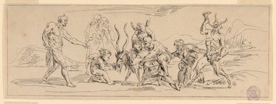 Bacchanalia kecskével alkotó: Raymond Lafage