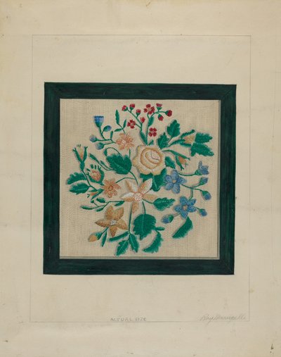 Hímződarab, c. 1936. alkotó: Raymond Manupelli