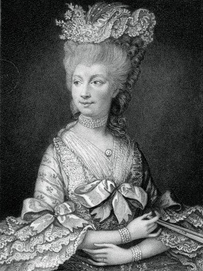 Charlotte királynő, III. György királyné hitvese, 19. század. alkotó: Read