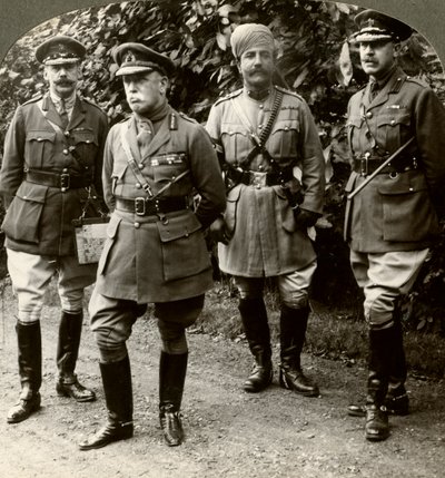 Sir John French, a BEF főparancsnoka, Franciaország, I. világháború, 1914-1915. alkotó: Realistic Travels Publishers