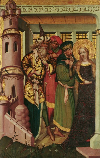 Utca. Barbarát bevezetik a toronyba alkotó: Regensburger Maler