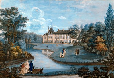 Kilátás a Malmaison kastély homlokzatára és parkjára. Regina Catherine Carrey akvarellje. 19. század eleje. Malmaison. Musee Du Chateau - Kilátás a Malmaison kastély homlokzatára és parkjára. Regina Catherine Carey akvarellje. Korai alkotó: Regina Catherine Carey