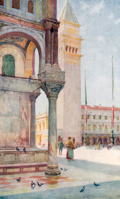 A Campanile (színes litográfia) alkotó: Reginald Barratt