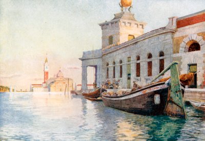 A Dogana (színes litográfia) alkotó: Reginald Barratt