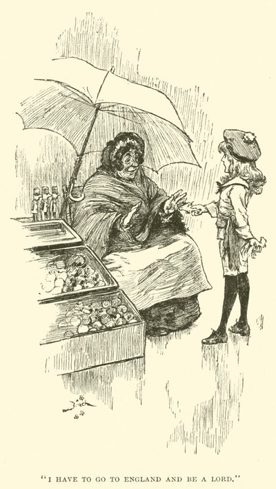 Illusztráció a kis Lord Fauntleroy számára alkotó: Reginald Bathurst Birch