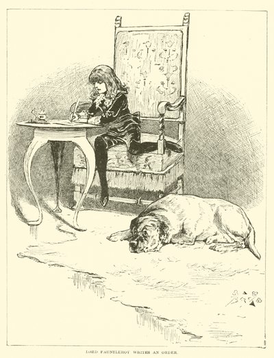 Illusztráció a kis Lord Fauntleroy számára alkotó: Reginald Bathurst Birch