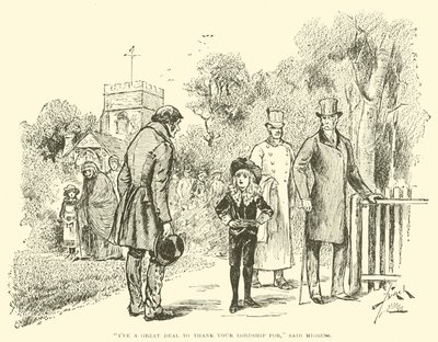 Illusztráció a kis Lord Fauntleroy számára alkotó: Reginald Bathurst Birch
