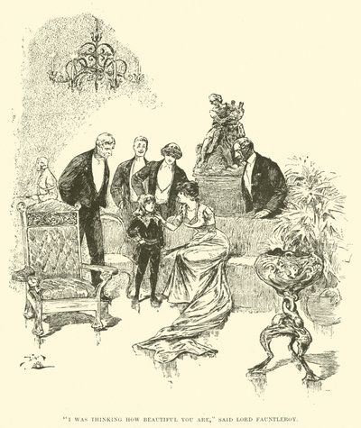 Illusztráció a kis Lord Fauntleroy számára alkotó: Reginald Bathurst Birch