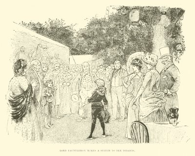 Illusztráció a kis Lord Fauntleroy számára alkotó: Reginald Bathurst Birch