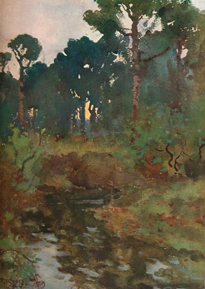 Dekoratív tájtanulmány, c1903 1903-1904 alkotó: Reginald Jones