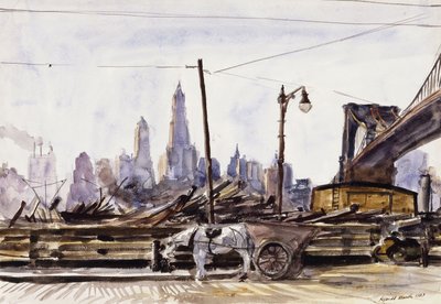 Brooklyn híd alkotó: Reginald Marsh