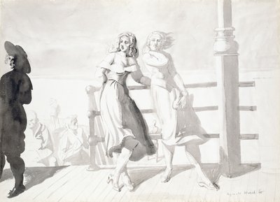 A sétányon alkotó: Reginald Marsh