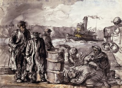 A dokkoknál alkotó: Reginald Marsh
