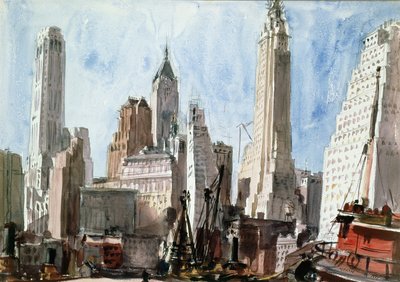 Felhőkarcolók alkotó: Reginald Marsh