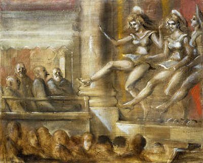 Három kórus lány alkotó: Reginald Marsh