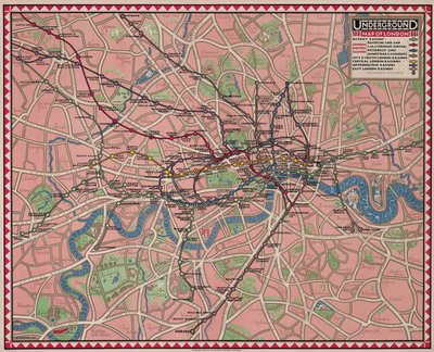 London földalatti térképe alkotó: Reginald Percy Gossop