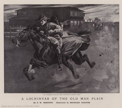 A Lochinvar az Old Man Plainről (litográfia) alkotó: Reginald Thomas Cleaver