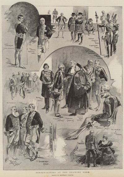 Személyiségek a rajzteremben (litográfia) alkotó: Reginald Thomas Cleaver