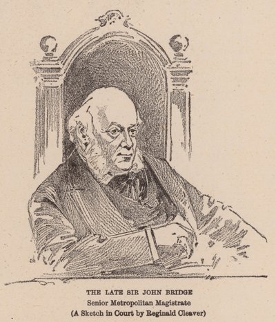 A néhai Sir John Bridge (litográfia) alkotó: Reginald Thomas Cleaver