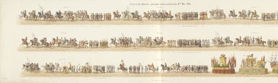 Történelmi körmenet, Amszterdamban, 1874. május 12-én (cím a tárgyon) alkotó: Reinier Craeyvanger