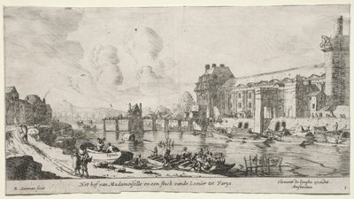 Kilátás Párizsra: Kilátás a Louvre-ra és a Tuileriákra. alkotó: Reinier Nooms