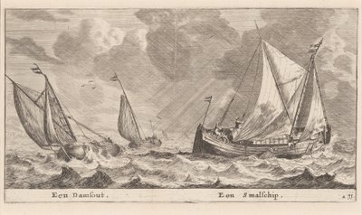 Egy Damschuit és egy "Smalschip" alkotó: Reinier Nooms, called Zeeman