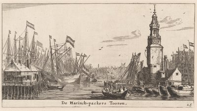 A Haringpakkers-torony Amszterdamban alkotó: Reinier Nooms, called Zeeman